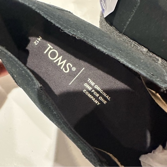 Toms Men\'s Lowden Black Suede Slip-on Shoes